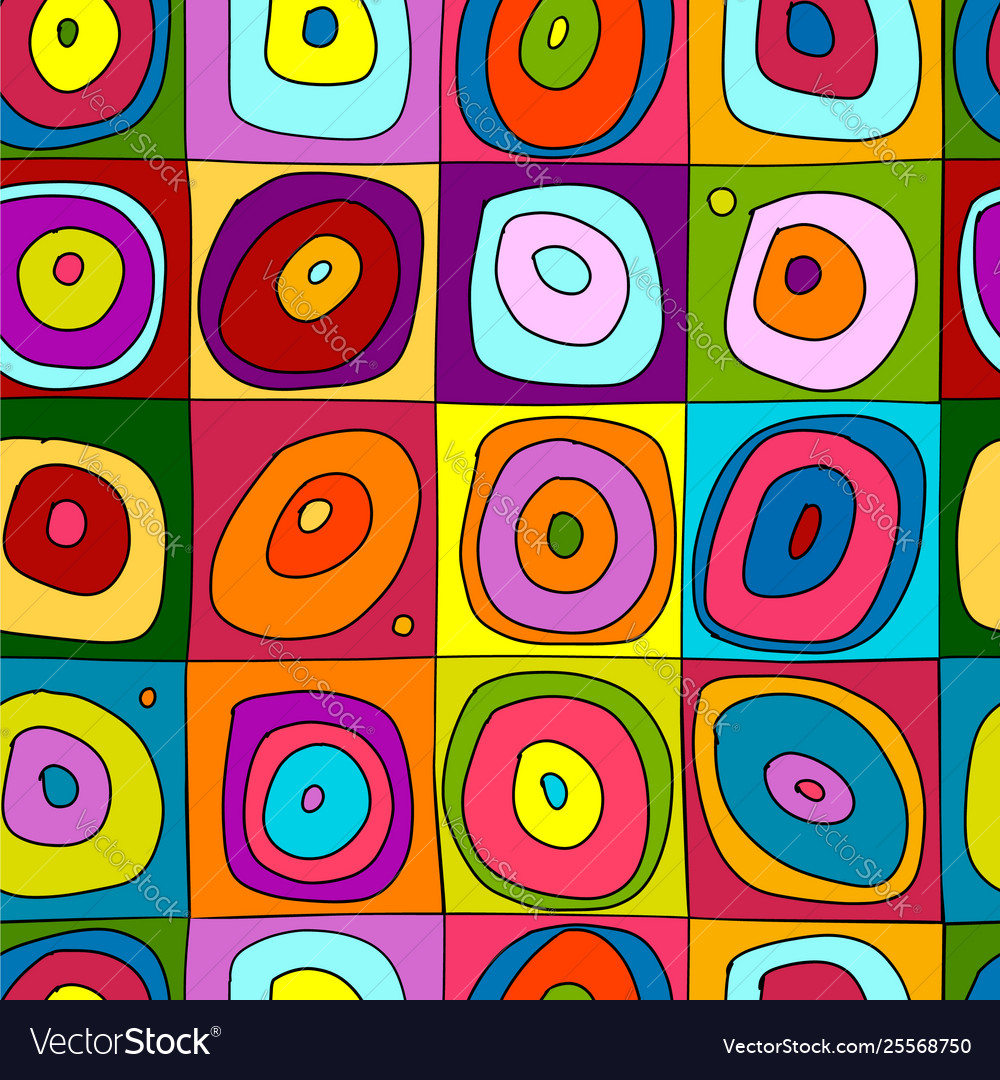 Abstract circles seamless pattern for your design
