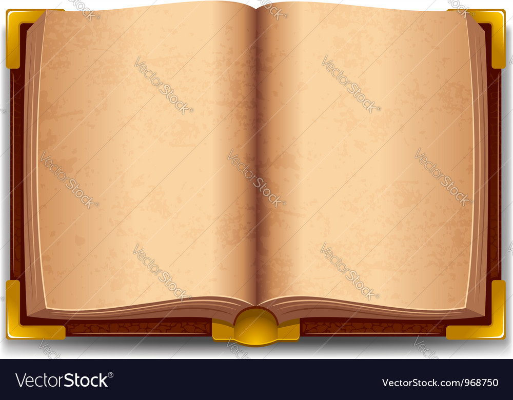 Old book Royalty Free Vector Image - VectorStock