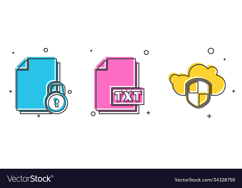 Set document and lock txt file cloud