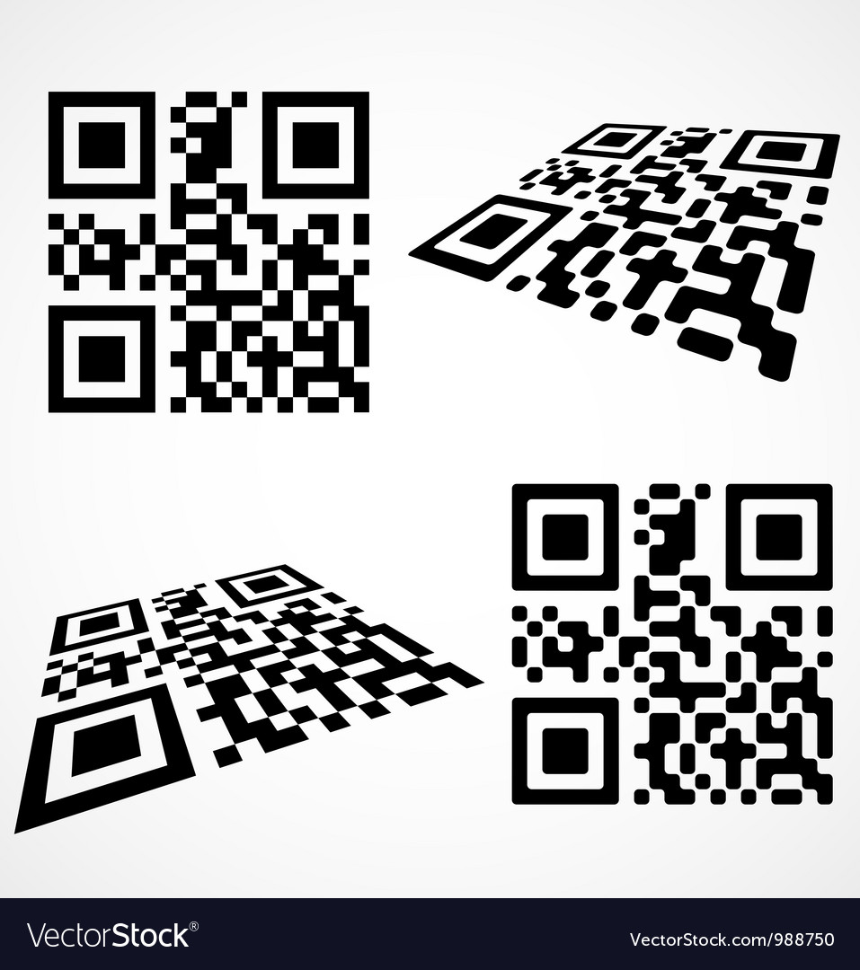 Simple qr code Royalty Free Vector Image - VectorStock
