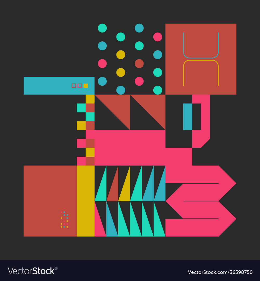 Technology abstract pattern design vector image Technology abstract pattern design