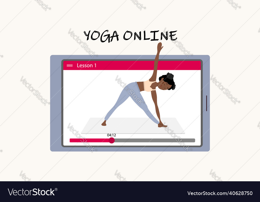 Yoga online with the help of gadgets a pretty