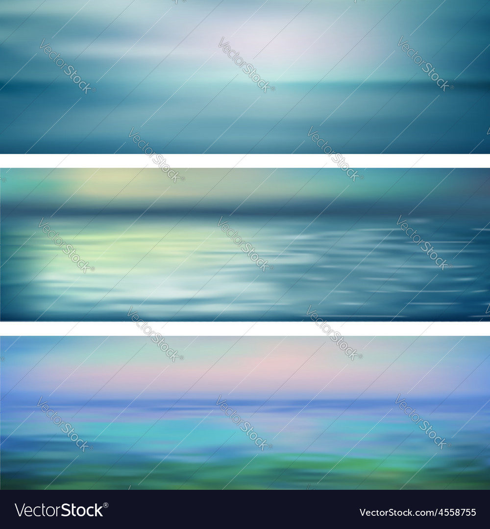 Abstract water banners