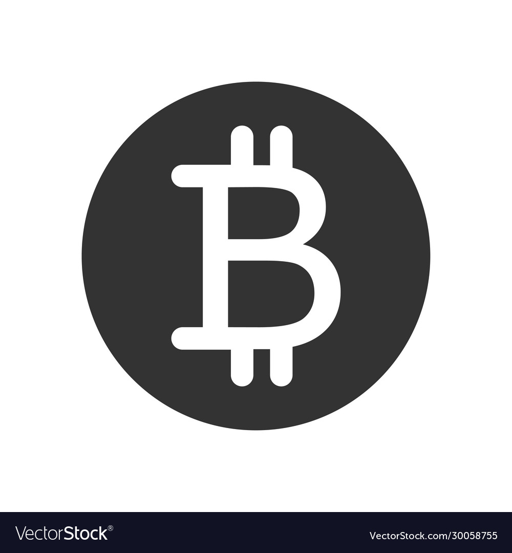 Bit coin icon Royalty Free Vector Image - VectorStock