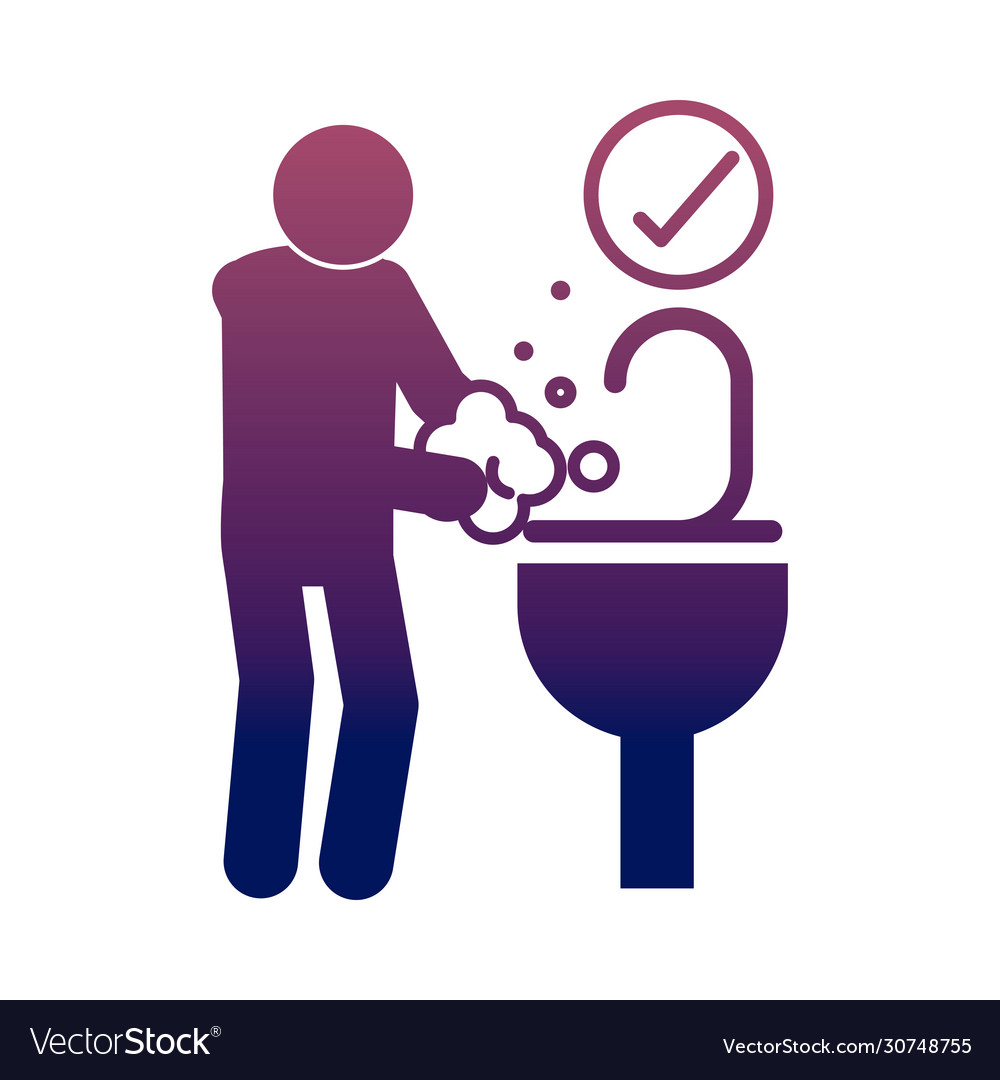 Coronavirus Covid 19 Prevention Washing Hands Vector Image