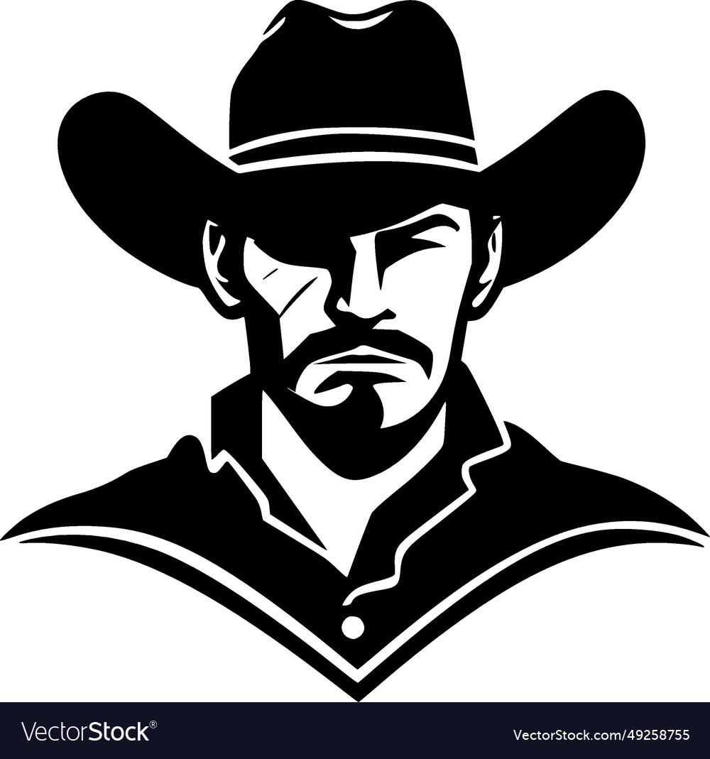 Cowboy - high quality logo ideal for t-shirt Vector Image