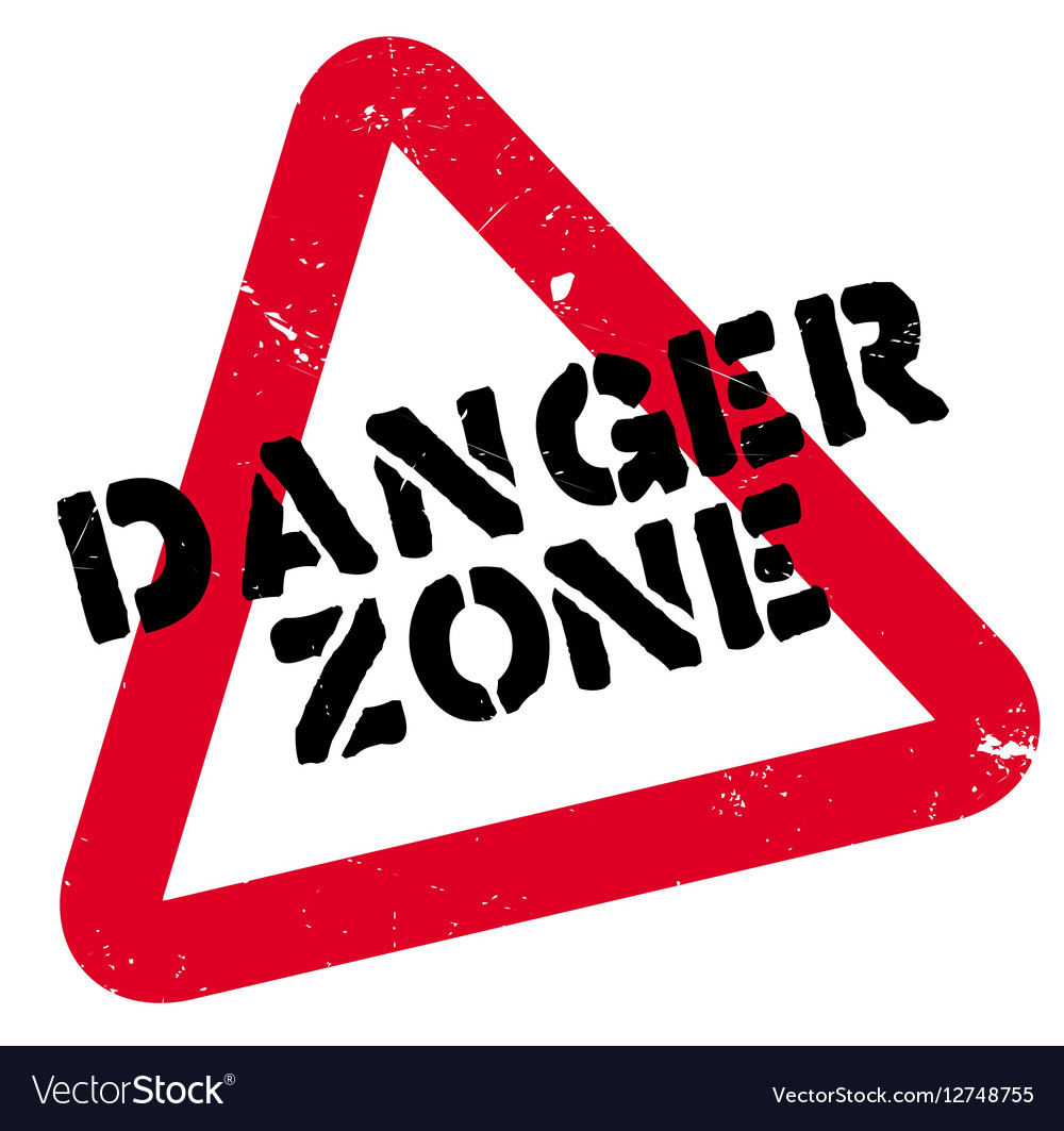 Danger Zone rubber stamp Royalty Free Vector Image