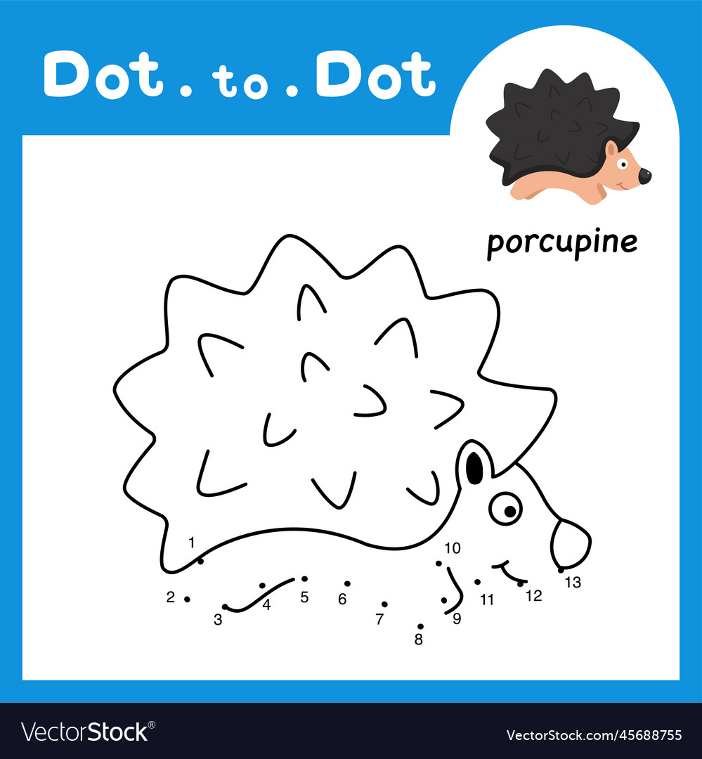 Dot to educational game and coloring book