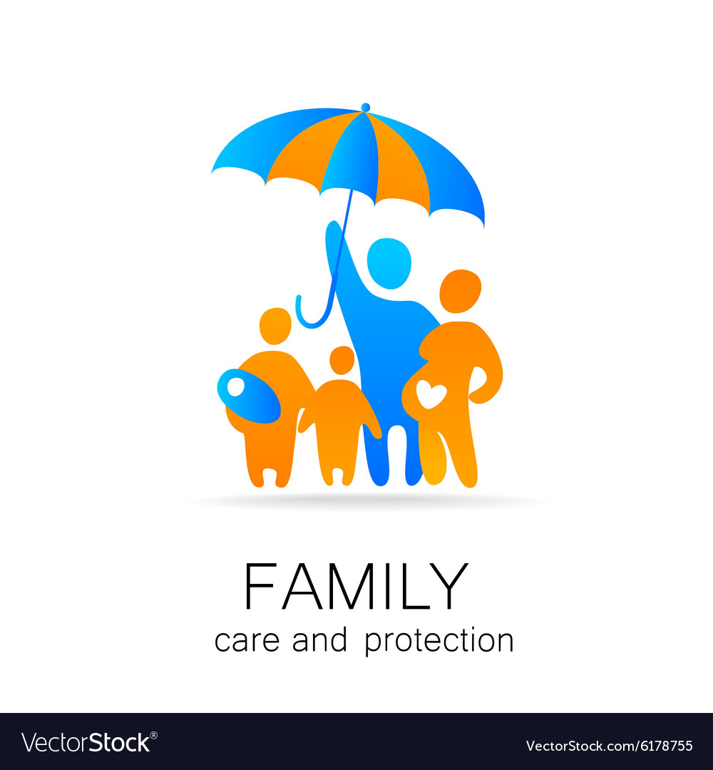 Family care protection Royalty Free Vector Image