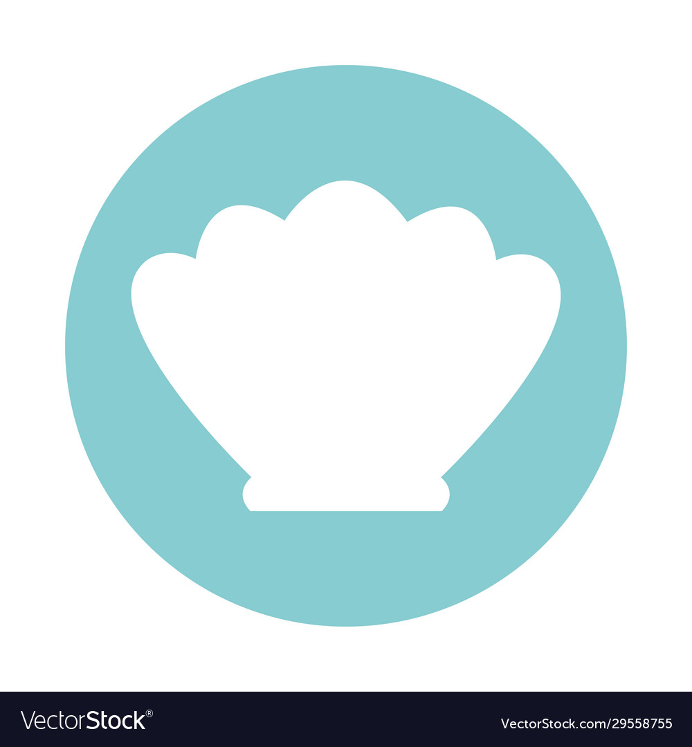 Isolated clam block style icon design