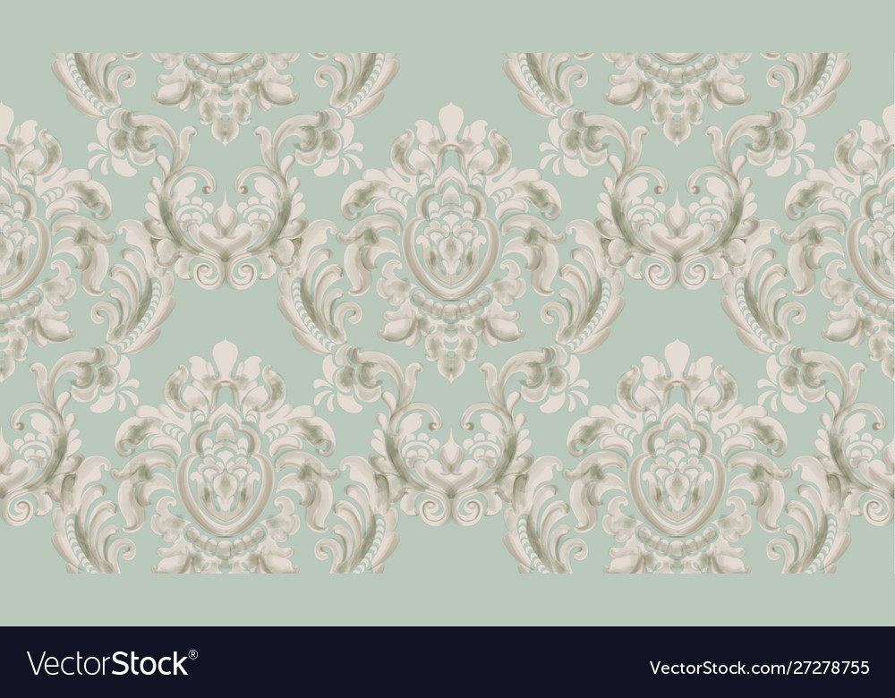 Rococo texture pattern vector image Rococo texture pattern