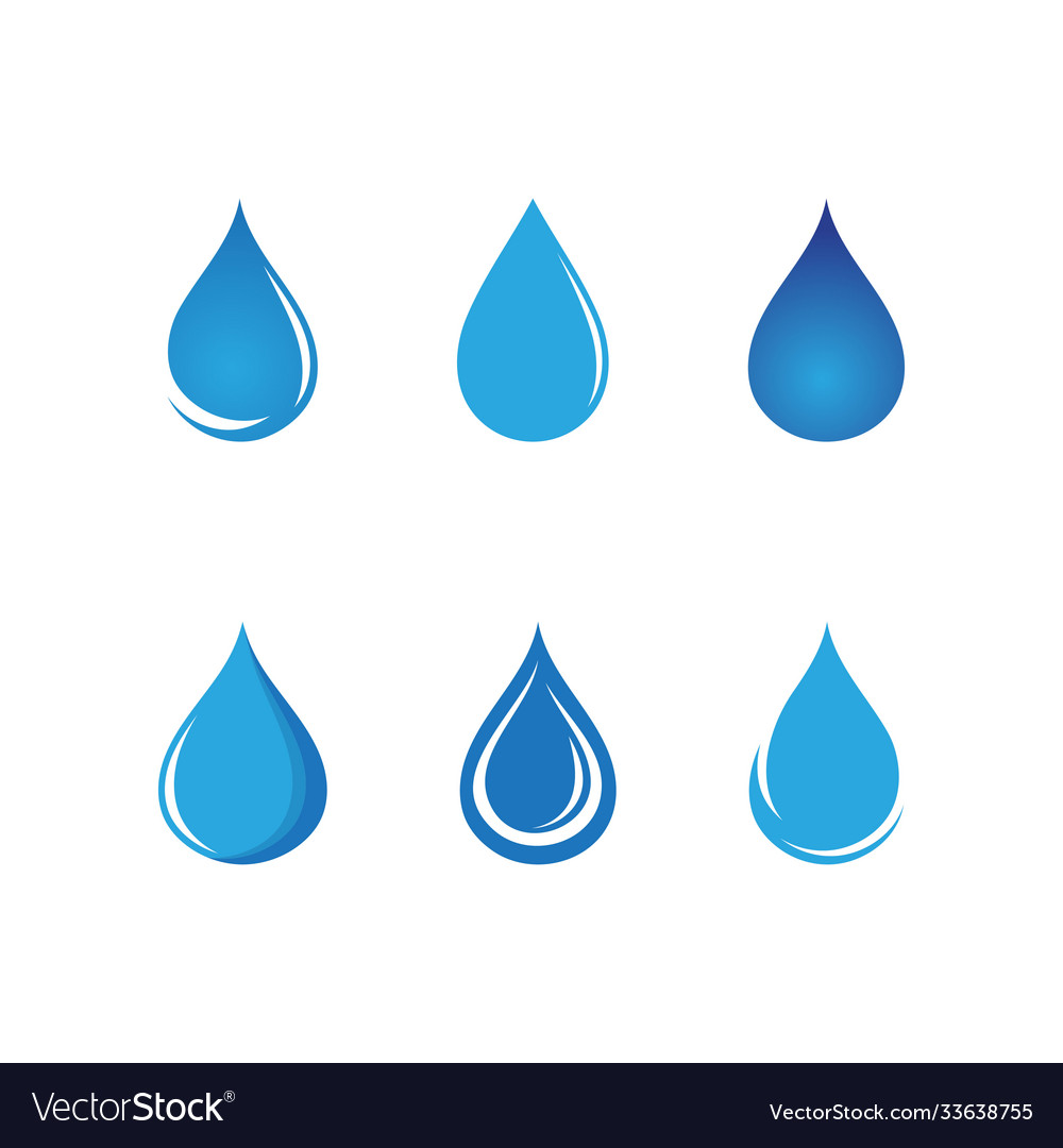 Wassertropfen Logo Vorlage