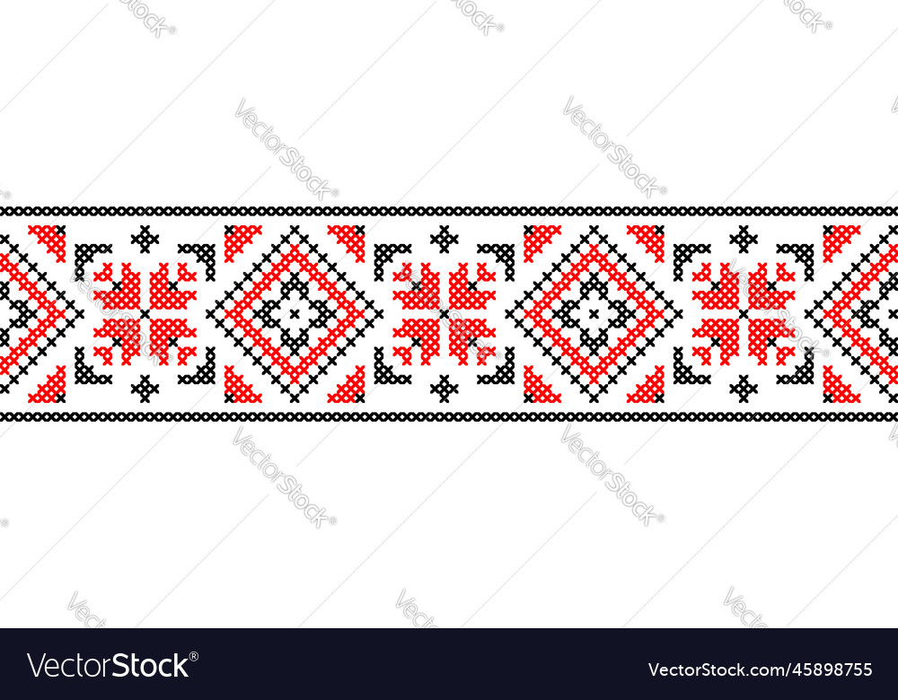 Ukrainian pattern ornament seamless Royalty Free Vector