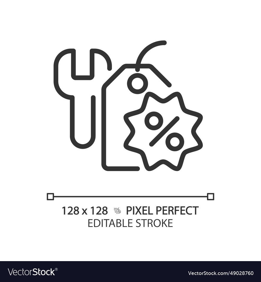 2d customizable simple thin line black tools vector image 2d customizable simple thin line black tools