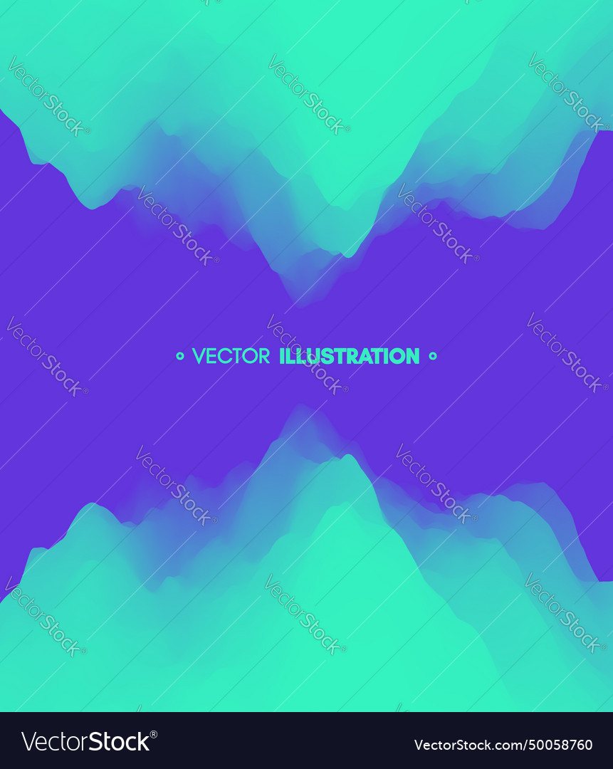 Abstract wavy background with reflection trendy