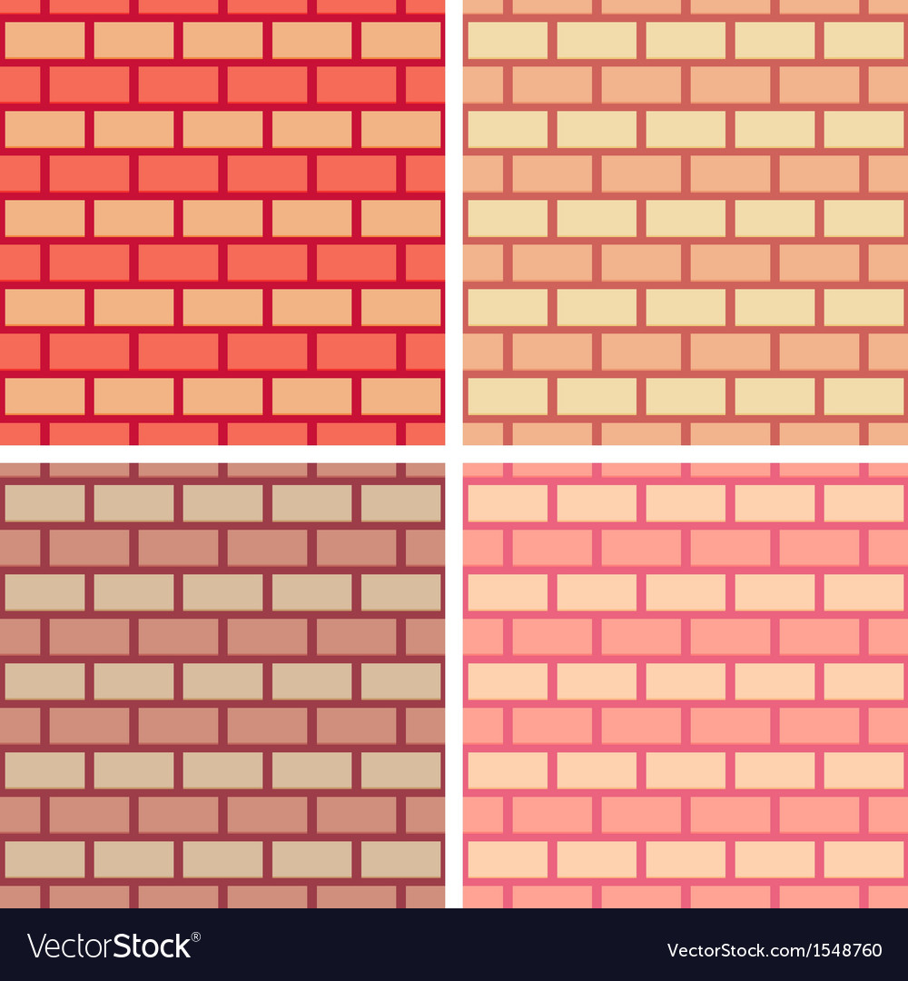 Brickwork seamless pattern collection