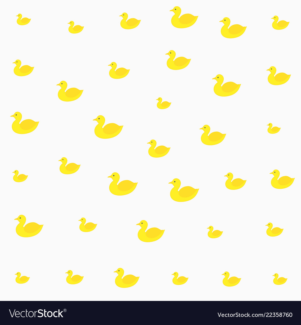 Bright yellow duck pattern design