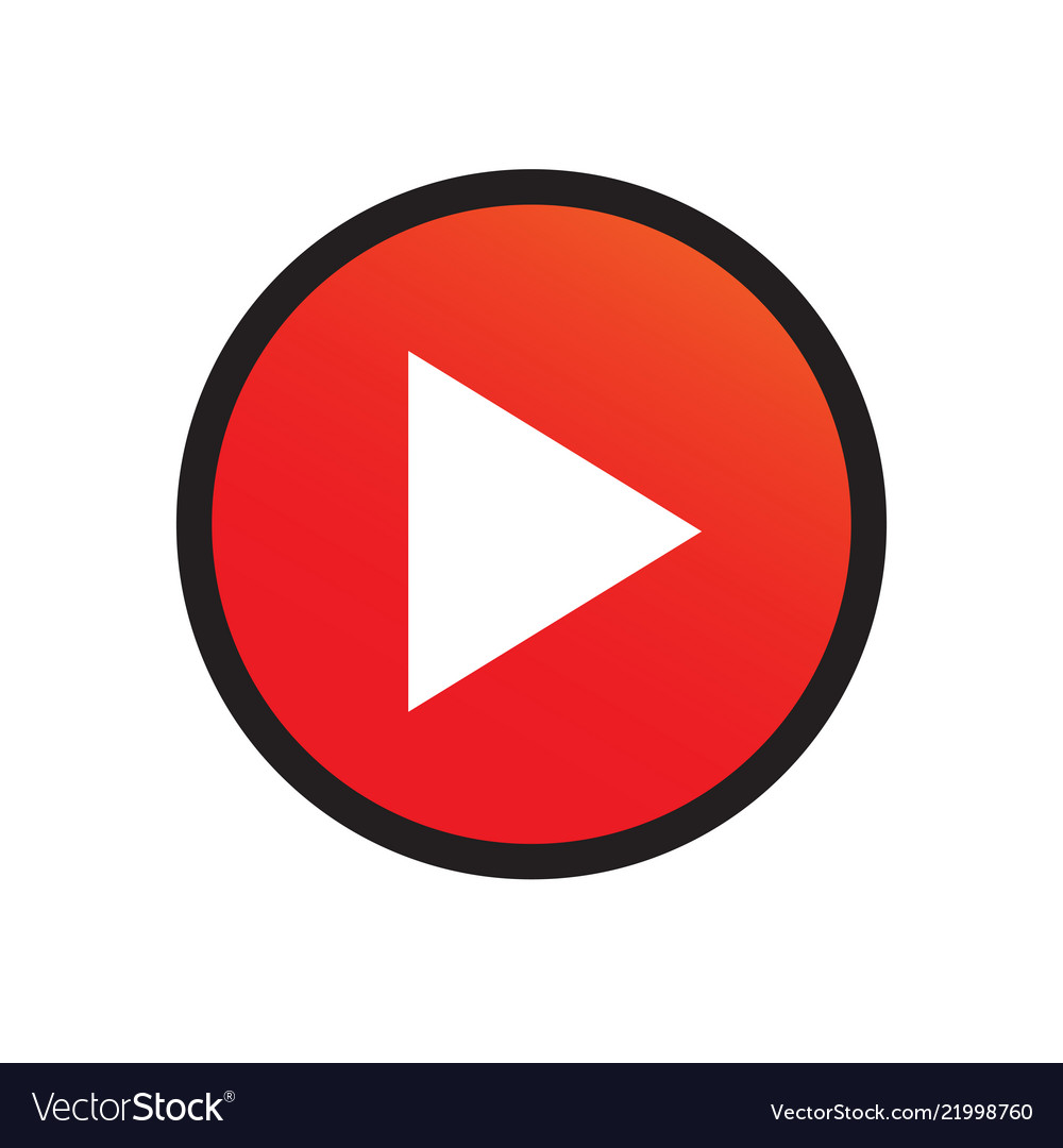 Button video player icon
