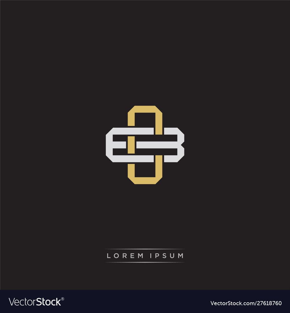 Cb initial letter overlapping interlock logo vector image Cb initial letter overlapping interlock logo