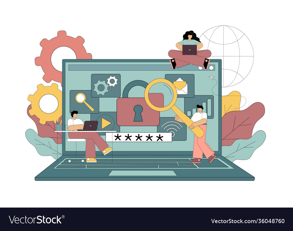 Computer data protection concept for web page