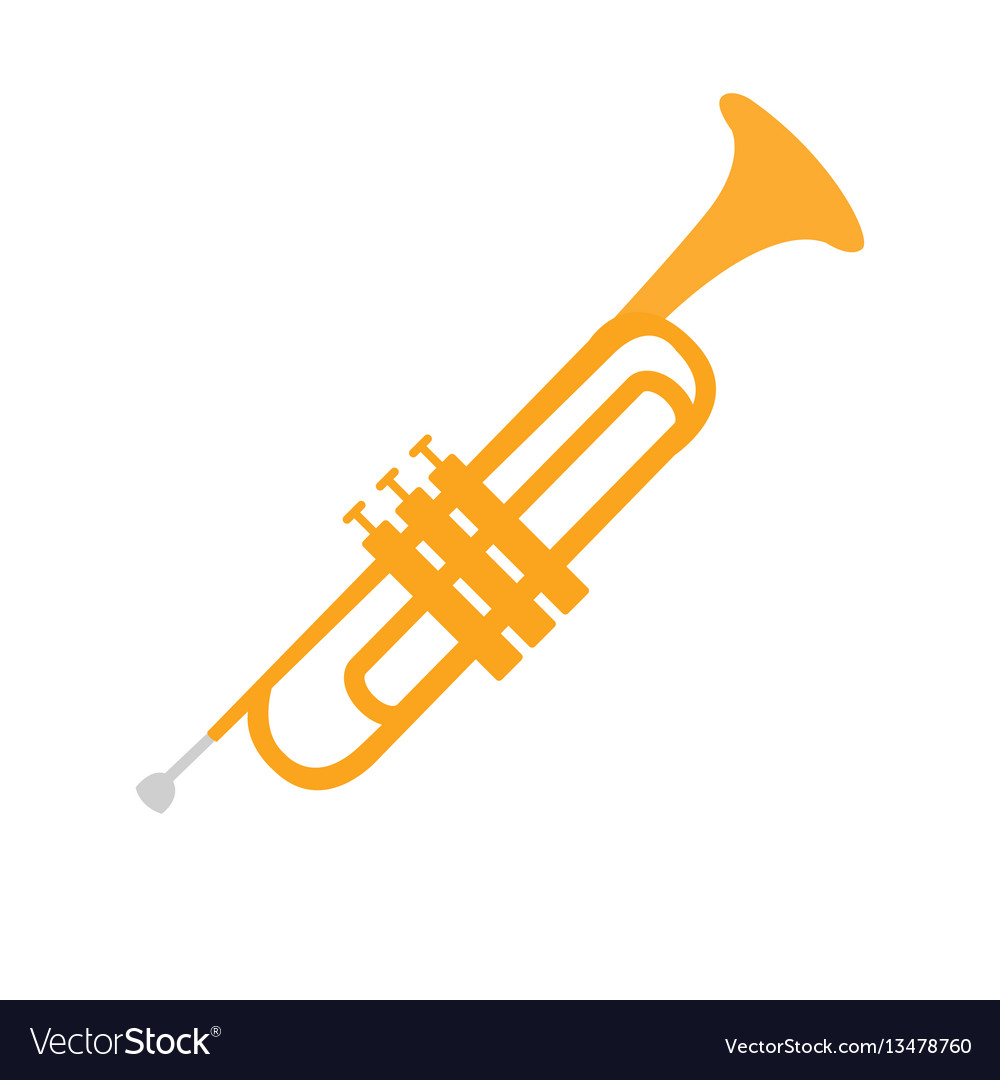 Cornet part of musical instruments set of Vector Image