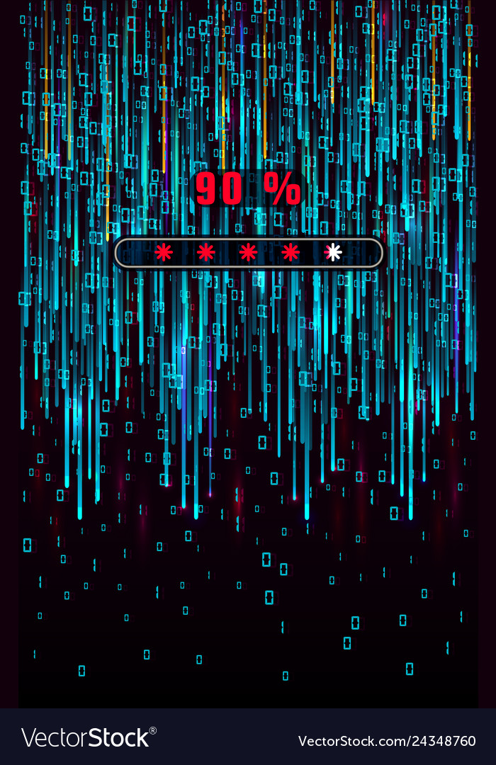 Digitale binäre Code Matrix Hintergrund fallen vector image Digitale binäre Code Matrix Hintergrund fallen
