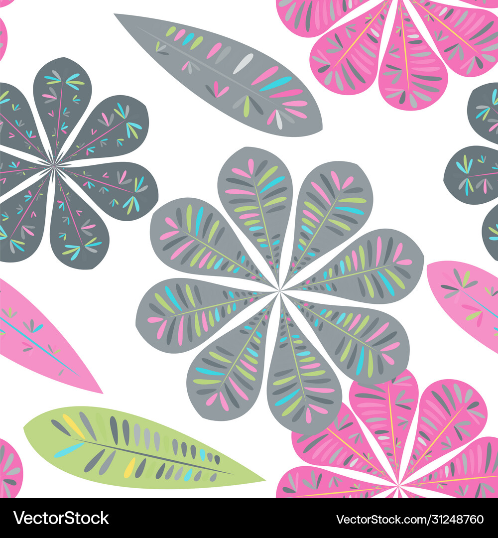 Floral seamless pattern Royalty Free Vector Image