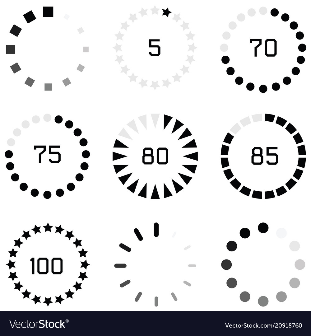 Loading icon set