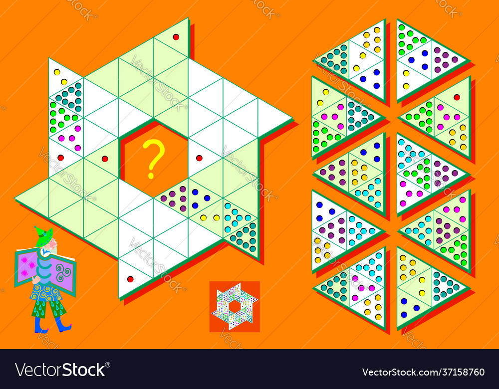 Logic sudoku game in triangles need to complete vector image Logic sudoku game in triangles need to complete