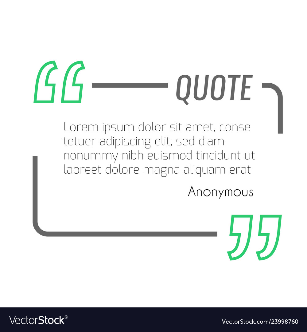 Quote Text Box Template
