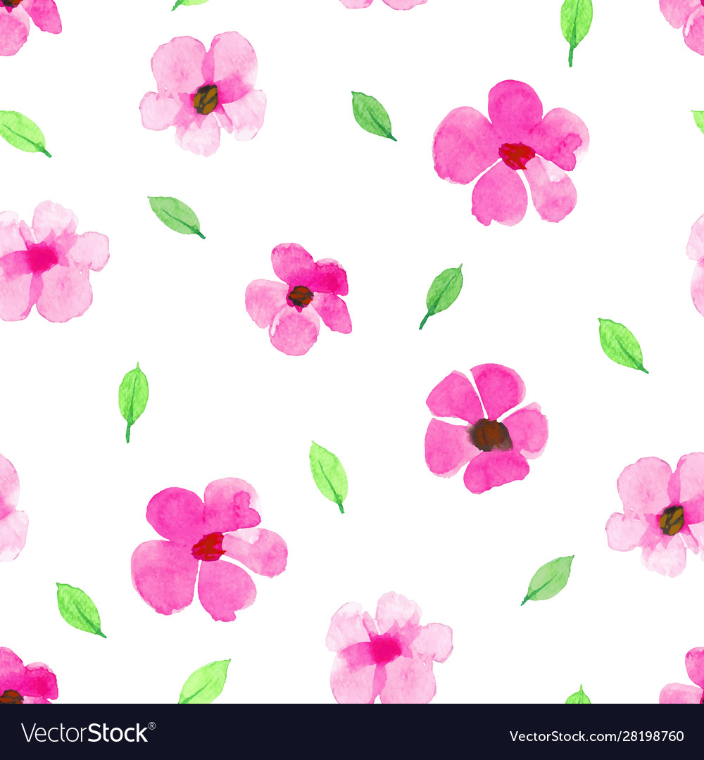 Watercolor Floral Seamless Pattern