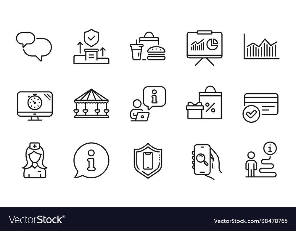 Business icons set included icon as money diagram