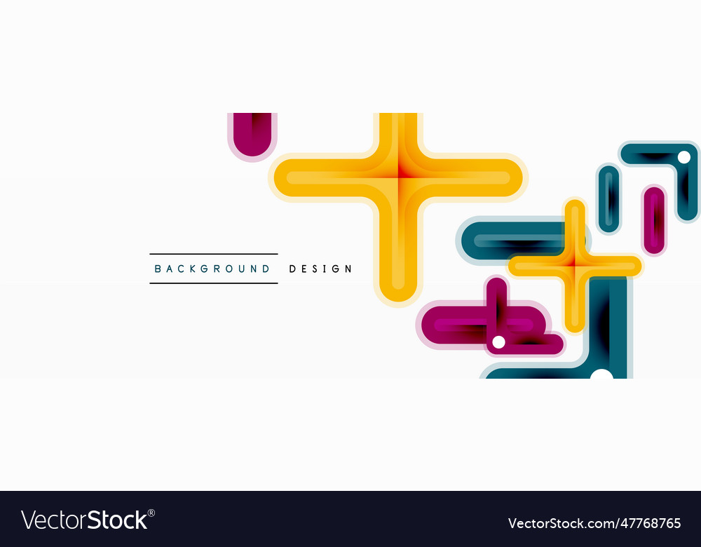 Cross line background minimal geometric template vector image Cross line background minimal geometric template