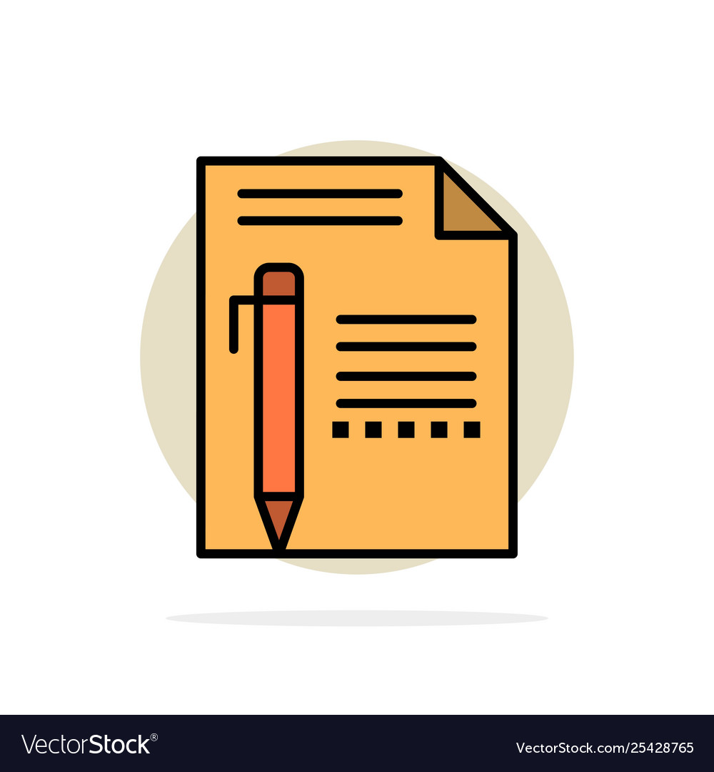 Document edit page paper pencil write abstract vector image Document edit page paper pencil write abstract