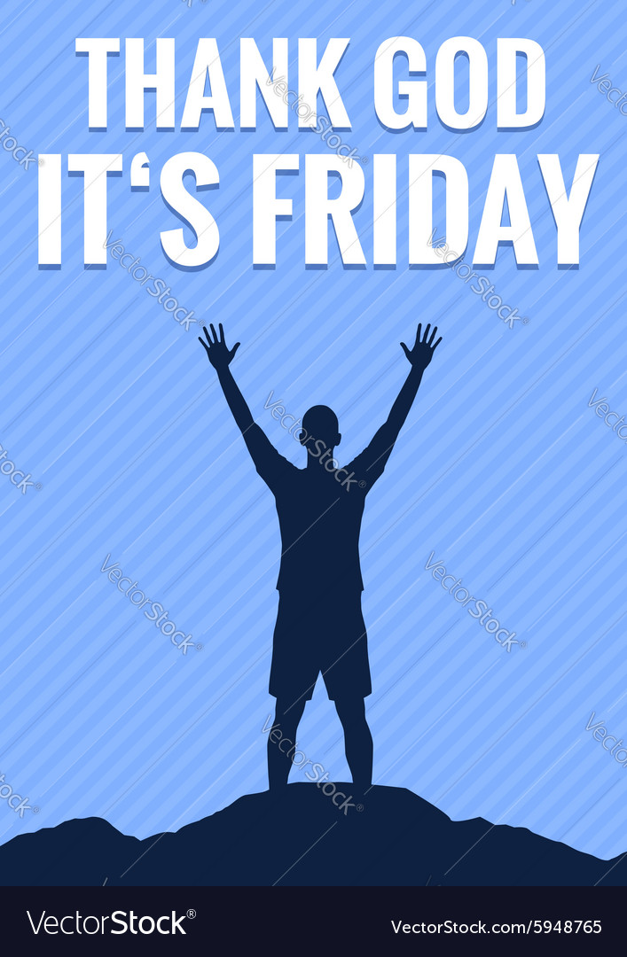 Friday poster Royalty Free Vector Image - VectorStock