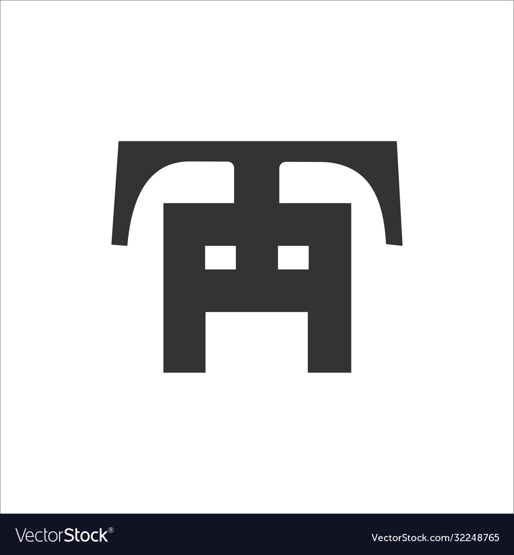 Initial letter ta or at logo design template