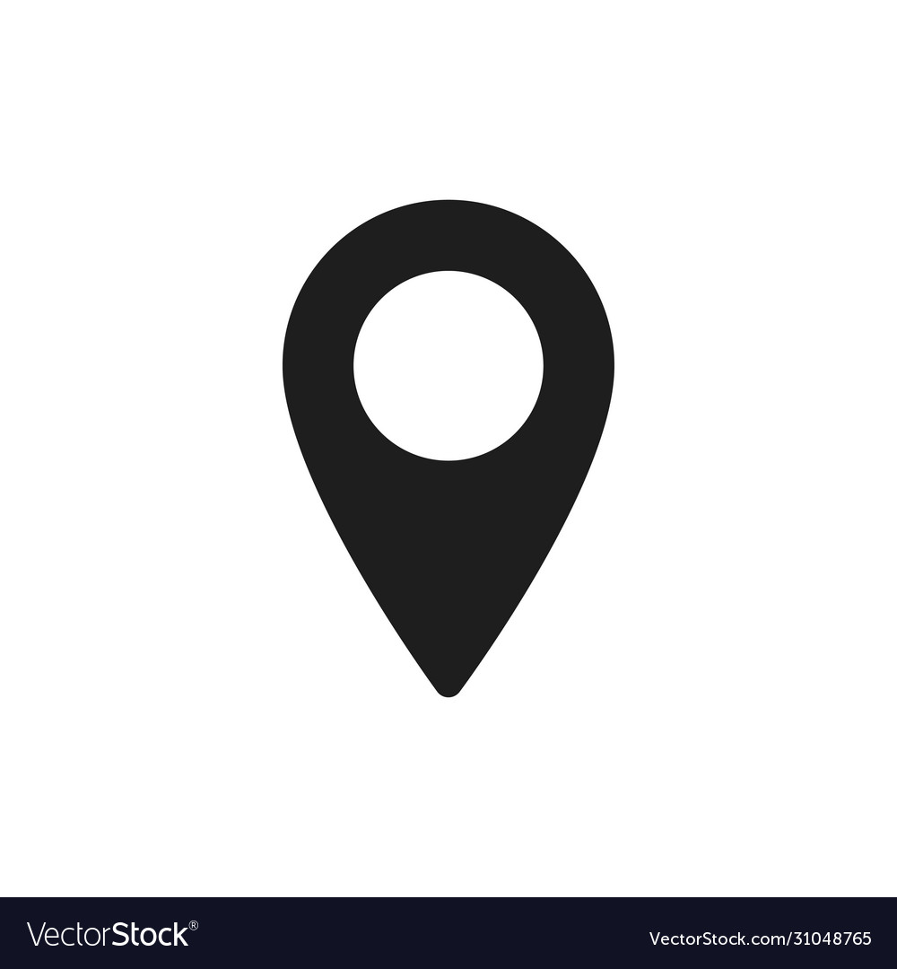 Pointer icon or pin for map sign navigation vector image Pointer icon or pin for map sign navigation