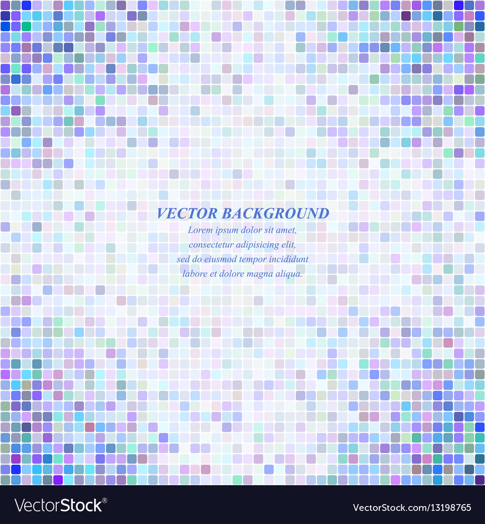 Rounded square mosaic pattern background design