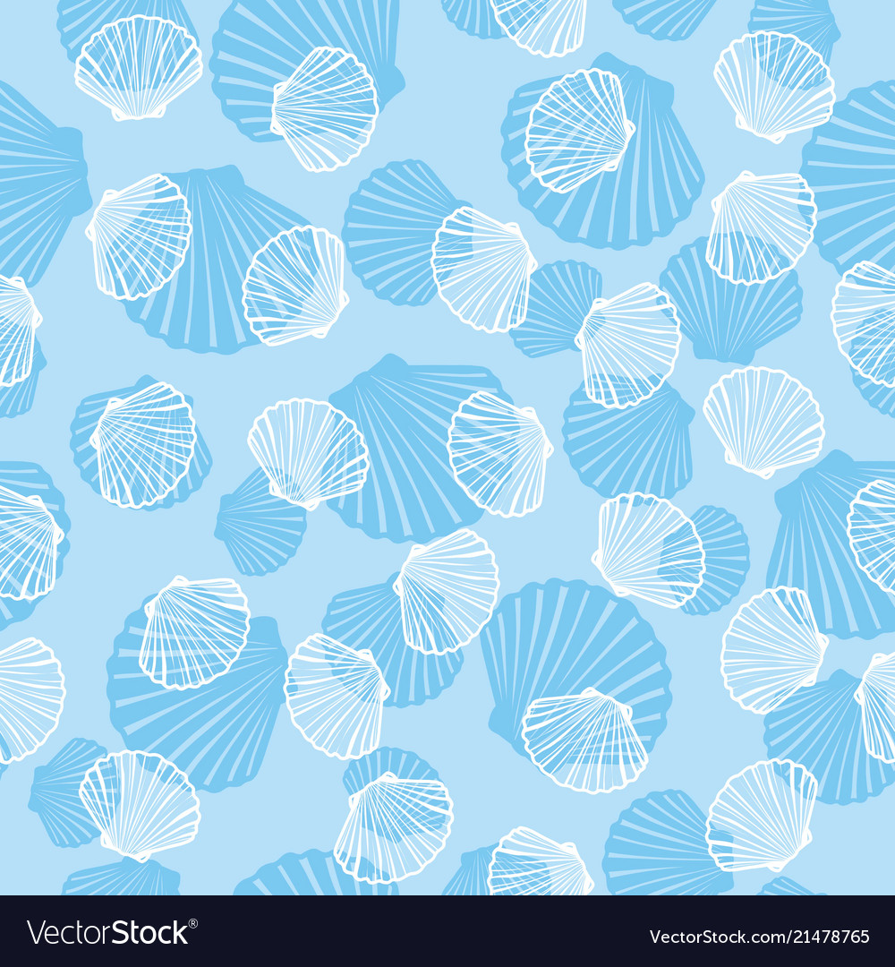 Seashell Pattern - Marine Background