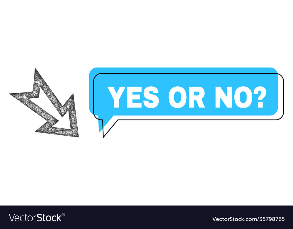 Shifted yes or no query speech frame and linear