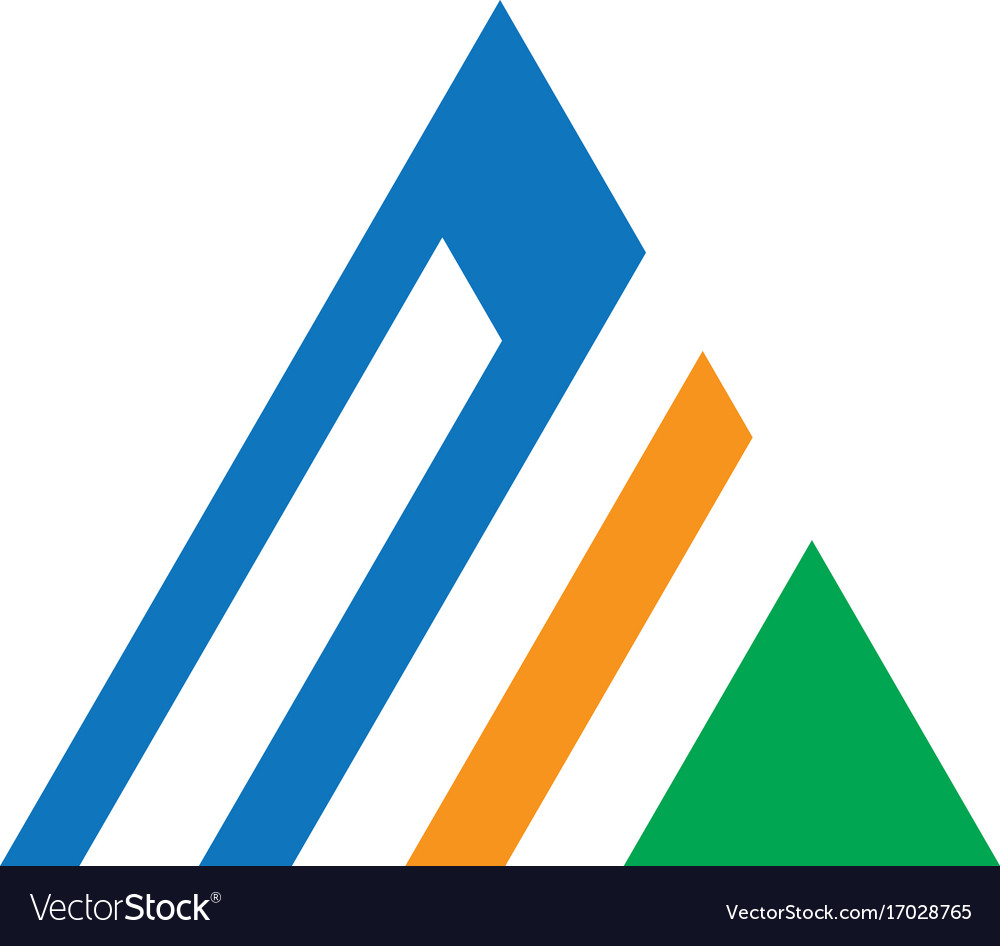 Triangle business logo image