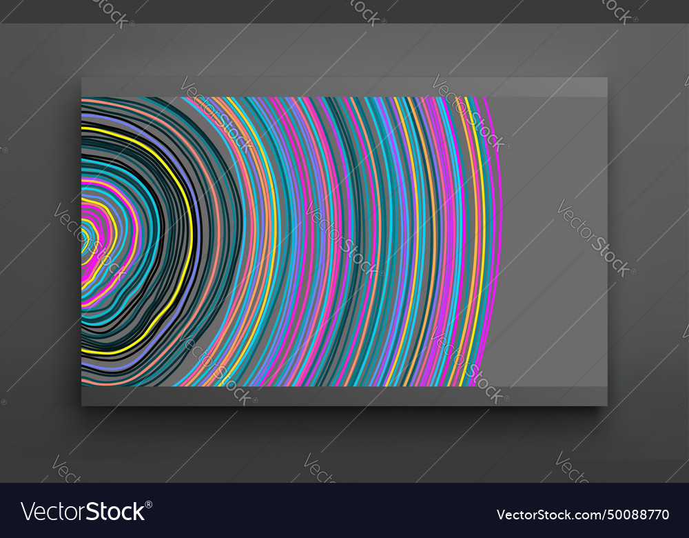 Abstract circular background with many thin lines vector image Abstract circular background with many thin lines