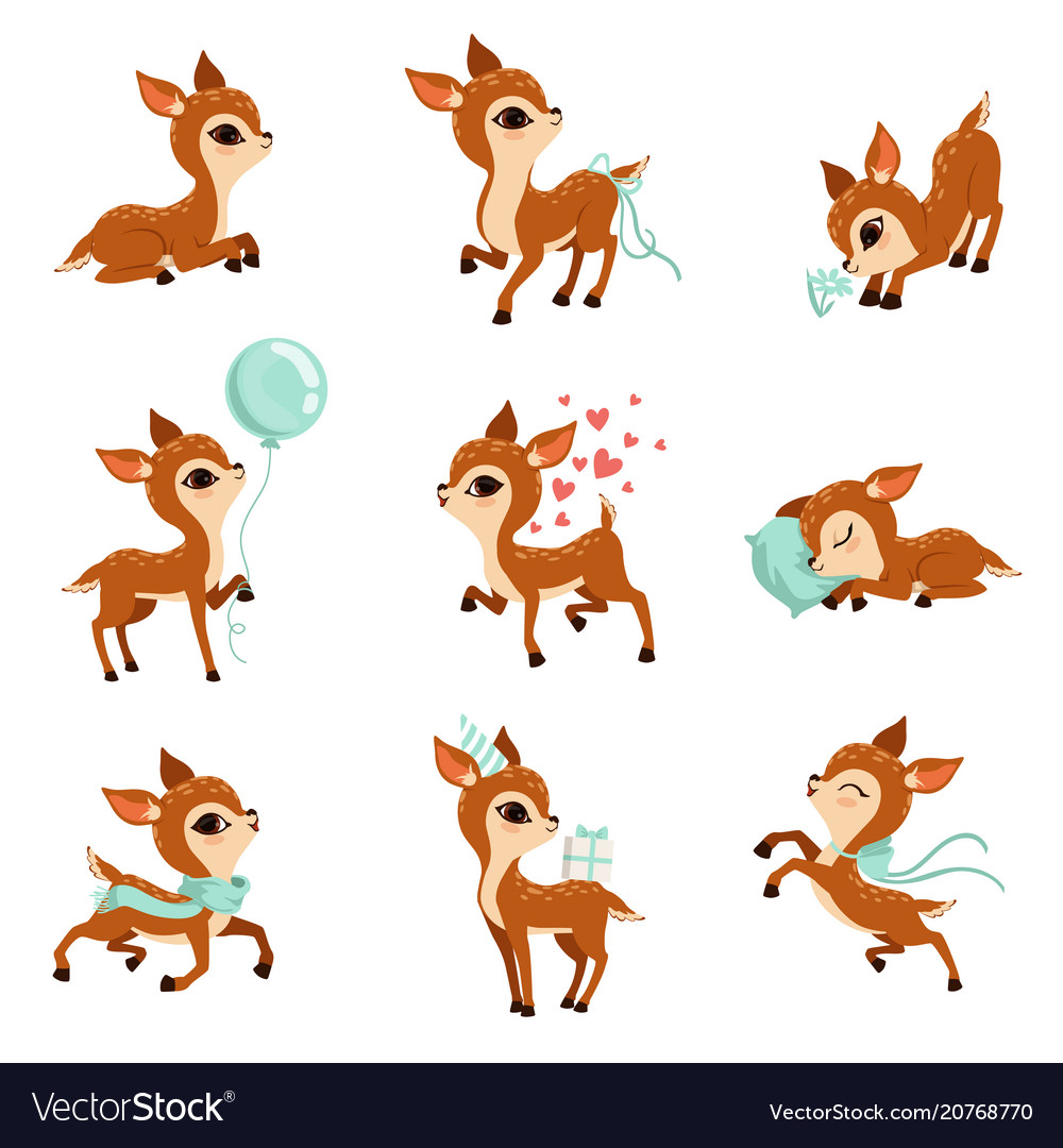 Adorable Fawn Set - Woodland Animals