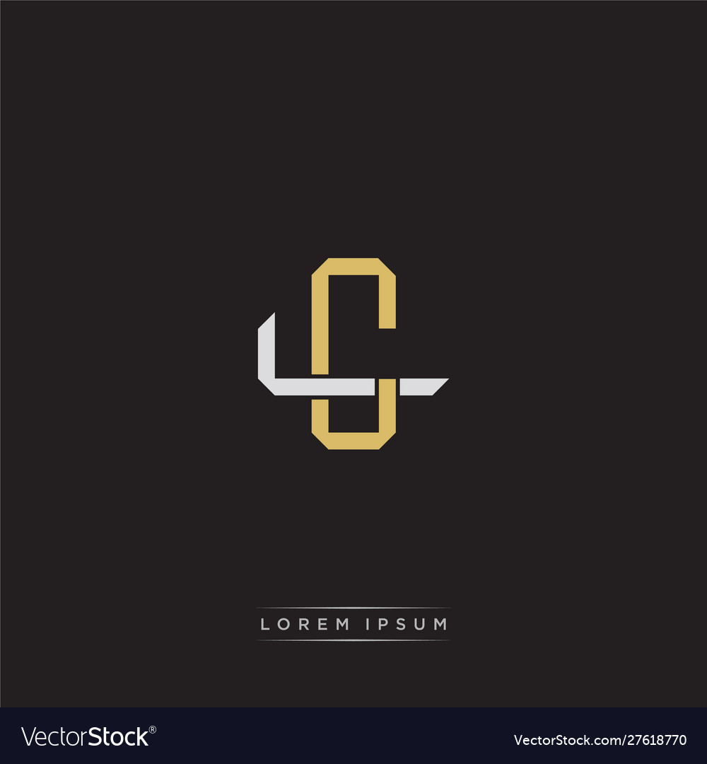 Cl initial letter overlapping interlock logo