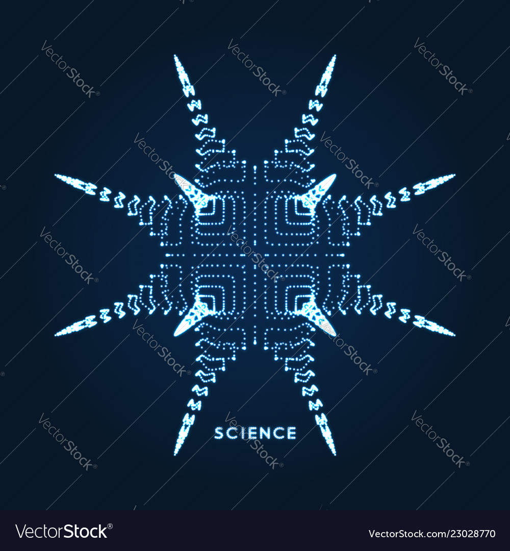 Connection structure 3d abstract for science