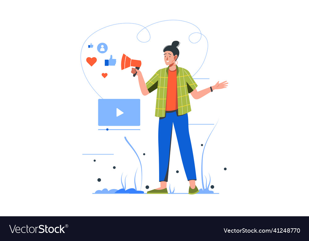 Marketing and promotion modern flat concept Vector Image