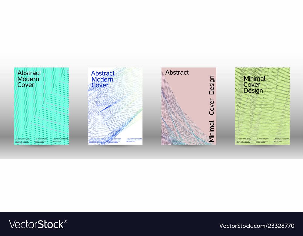 Minimal cover design with linear waves vector image Minimal cover design with linear waves