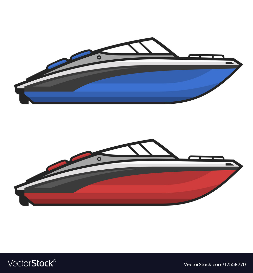 motorboat vector