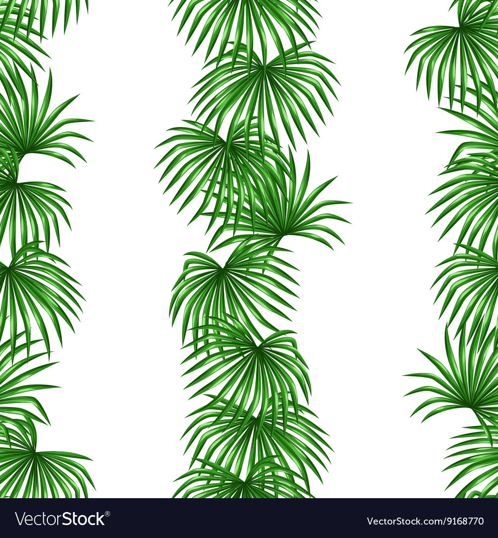 Seamless pattern with palms leaves decorative