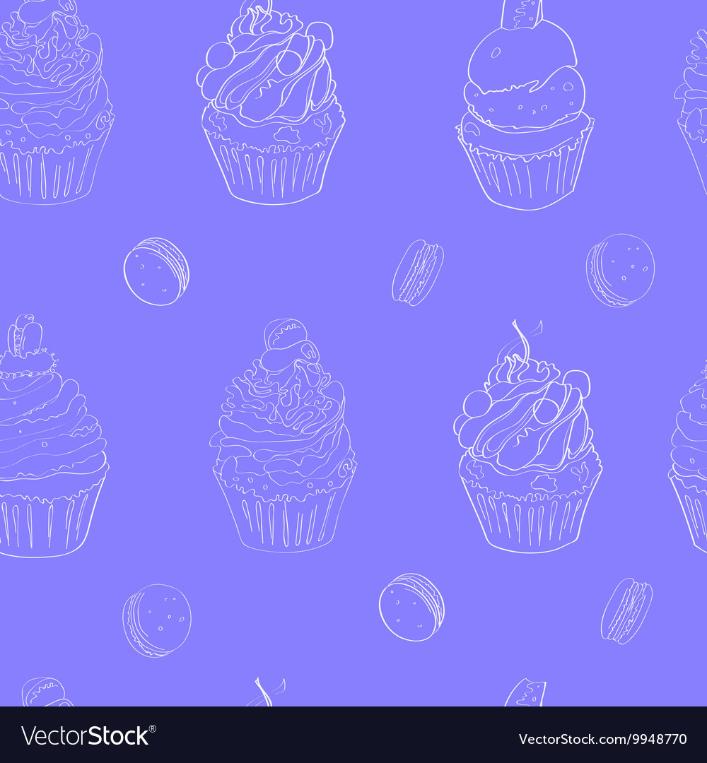 With the image of cakes pattern made